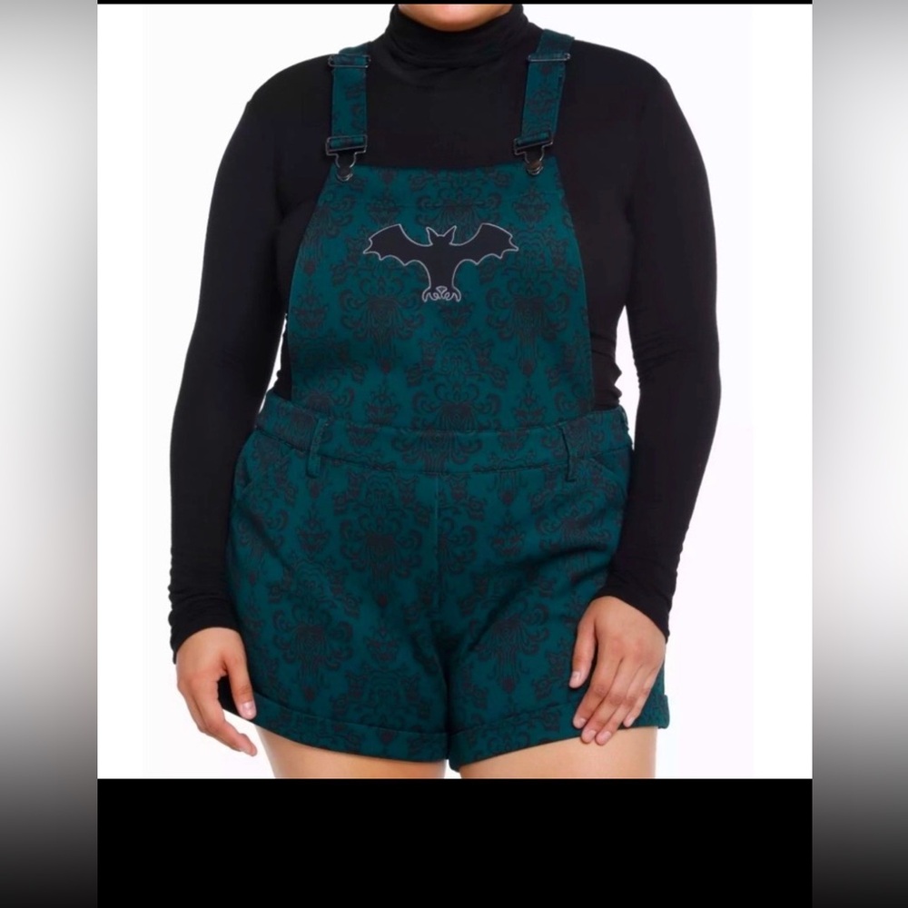 HTF Haunted Mansion Shortalls 🦇